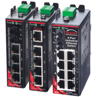Red Lion Unmanaged Industrial Ethernet Switch, Model SL/SLX